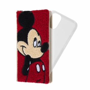 iPhone12 mini ディズニー カバー ケース 手帳型 保護 もこもこ モコモコ ふわふわ フワフワ サガラ刺繍 可愛い かわいい おしゃれ カー