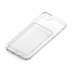 iPhone SE 8 7 6s 6 3 2 iPhoneSE 第3世代 第2世代 ケース カバー 耐衝撃 保護 ソフトケース ソフト クリア 透明 カードポケット シンプ
