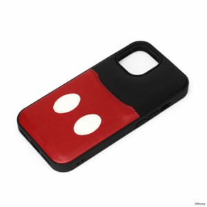 iPhone14 iPhone13 iPhone 14 13 ケース カバー 耐衝撃 保護 PU カードポケット カード収納  ストラップホール ディズニー Disney ミッキ