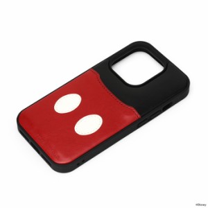 iPhone14Pro iPhone 14 Pro ケース カバー 耐衝撃 保護 PU レザー カードポケット カード収納  ストラップホール ディズニー Disney ミッ