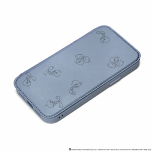 iPhone14Pro iPhone 14 Pro ケース 手帳型 カバー トゥイーティー シルベスター グレー クリア ガラス ストラップホール カードポケット 