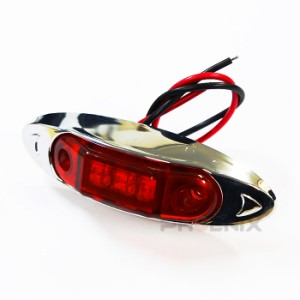 サイド マーカー LED テール ランプ ライト トラック DC 12V 24V 赤発光 牽引車 バス トレーラー 特殊 路肩 車幅 車高 補助 テールランプ