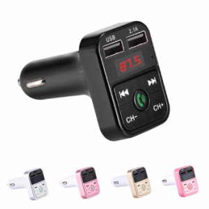 FMトランスミッター bluetooth 車 12V USB 充電器 iphone スマホ ハンズフリー シガーソケット 急速充電 ブルートゥース ミュージックレ