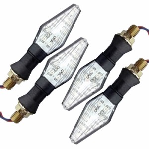 バイク ウインカー LED M10 4個 ポジション リレー フロント リア アクセサリー カスタム ドレスアップップ パーツ 二輪 社外 汎用