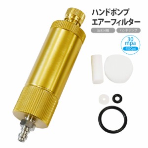 高圧 手動ポンプ 油水分離 エアーフィルター 30mpa 4500psi 活性炭 フィルター付き ハンドポンプ コンプレッサー 水分分離 ダイビング