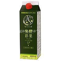 発酵彩果　（旧　補酵素のちから） １０００ｍｌ 4本セット フジスコ 野草源酵素 薄目容器２本付き