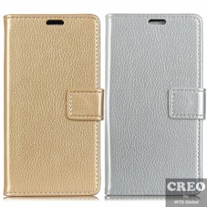CREO ロイヤル レザー スマホケース iPhone XS Max アイフォン 手帳型 カード収納 スタンド機能 軽量