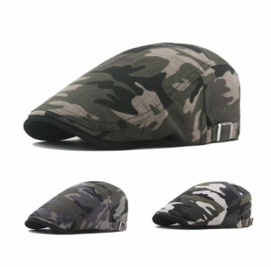 メンズ ハンチング帽子 薄手 迷彩 軍隊 カモフラージュ サバゲー シンプル ＆ ベーシック スタイル   フリーサイズ