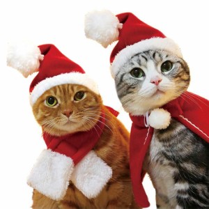 かわいい ねこサンタ 犬サンタ ペットコスチューム ペットクリスマス ねこ衣装 いぬ衣装 小型犬衣装 ペット衣装 ペットコスプレ