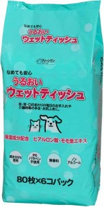 クリーンワン うるおいウェットティッシュ 80枚×6個パック