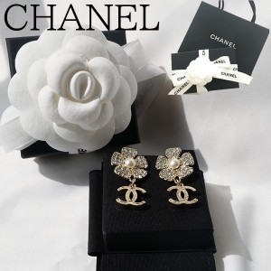 CHANEL ロゴピアス 国内正規品 CHANELピアス-