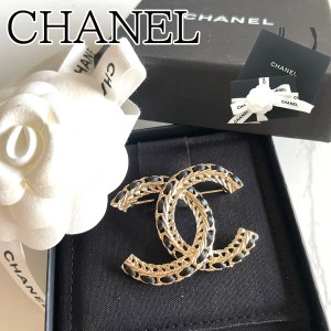 【新品■正規品■送料無料■ギフト包装無料】CHANEL シャネル CCロゴ ブラック レザーブローチAB8317 B08170 NI219 レディース 女性 ギフ