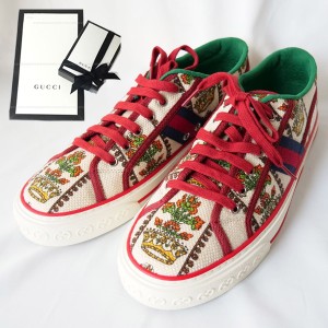 【新品■正規品■送料無料■ギフト包装無料】GUCCI グッチ Tennis1977 Sneaker 677651 UH230 8473　スニーカー 靴 シューズ メンズ 男性 