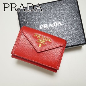 【新品■正規品■送料無料■ギフト包装無料】PRADA プラダ コンパクト ミニウォレット二つ折財布 レディース 女性 ギフト プレゼント 誕