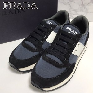 【新品未使用】PRADA スニーカー　黒 スニーカー 靴 メンズ 日本直販店