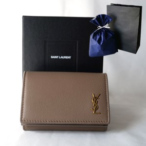 【新品■正規品■送料無料■ギフト包装無料】サンローラン Saint Laurent モノグラム タイニーウォレット 財布 66893515B0W2346 レディー