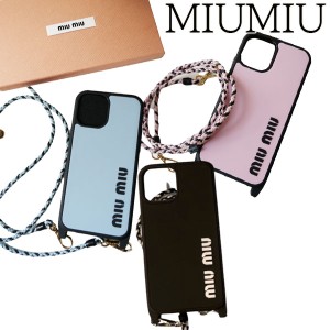 【新品■正規品■送料無料■ギフト包装無料】MIUMIU ミュウミュウ ストラップ付きiPhone 12ケース　レディース 女性 ギフト プレゼント 