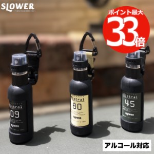 slower スプレーボトル ミストラル 50ml | アルコール対応 Mistral 携帯用スプレー カラビナ ストラップ付き 消毒液 香水