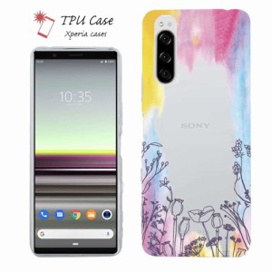 Xperia 10 V Xperia 1 V Xperia 5 IV ソフトケース 花柄 クリアケース スマホケース TPU Xperia Ace III Xperia 5 III Xperia 10 III Xpe