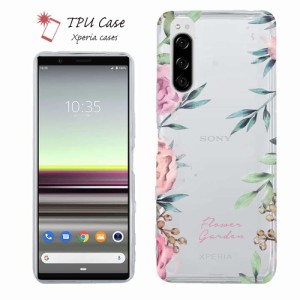 Xperia 10 V Xperia 1 V Xperia 5 IV ソフトケース 花柄 クリアケース スマホケース TPU Xperia Ace III Xperia 5 III Xperia 10 III Xpe