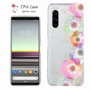 Xperia 10 V Xperia 1 V Xperia 5 IV ソフトケース 花柄 クリアケース スマホケース TPU Xperia Ace III Xperia 5 III Xperia 10 III Xpe