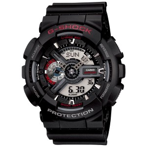 CASIO G-SHOCK ジーショック メンズ 腕時計  GA-110-1AJF ブラック アナデジ時計