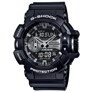 CASIO G-SHOCK ジーショック メンズ 腕時計 GA-400GB-1AJF ロータリースイッチ ブラック 黒 GA-400シリーズ アナデジ