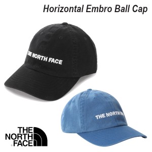 THE NORTH FACE ザノースフェイス Horizontal Embro Ball Cap キャップ 帽子 ローキャップ ブラック ブルー NF0A5FY1 おでかけ スポーツ 