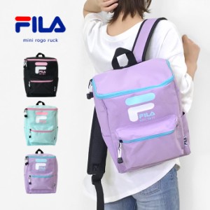 FILA フィラ センター ロゴ スクエア リュック バッグ レディース / メール便不可