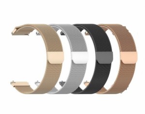 Amazfit Bip 時計バンド ウォッチベルト マグネット式腕時計バンド スマート時計バンド 全4色 交換ベルト メッシュバンド ミラネーゼバン