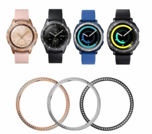 galaxy watch 3 41mm 45mm リング galaxy watch 42mm 46mm キラキラ レディース フルスパークリング  輝くベゼルリング ギャラクシーウォ