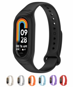 シャオミ Smart Band 8 バンド シリカゲルバンド xiaomi  mi band8  ベルト シリコン リストバンド交換 柔らか ベルト ウォッチベルト 腕