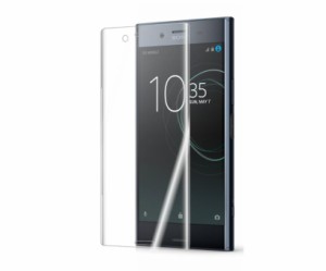 Xperia XZ Premium フィルム ガラス SO-04J 3D 曲面 強化ガラス全面保護 フルカバー ラウンド対応 Sony ソニー film クリアシート 白 金