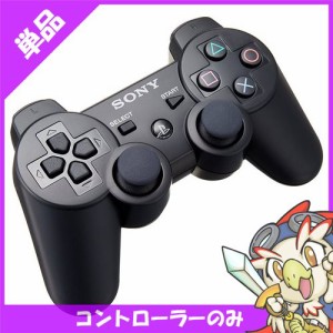 PS3 プレステ3 コントローラー ワイヤレス デュアルショック3 純正 黒 ブラック【中古】