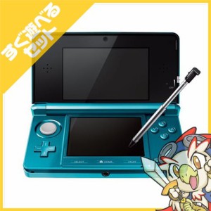 3DS　アクアブルーCTR-S-BAAA 本体 すぐ遊べるセット【中古】