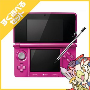 3DS ニンテンドー3DS グロスピンク（CTR-S-PDBA) 本体 すぐ遊べるセット Nintendo 任天堂 ニンテンドー【中古】