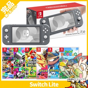 Switch Lite スイッチライト 本体 完品 グレー 選べるソフト6種 スウィッチ ニンテンドー Nintendo 任天堂【中古】