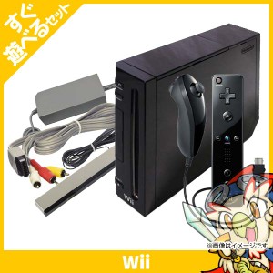 Wii ニンテンドーWii Wii本体 (クロ) (「Wiiリモコンプラス」同梱) (RVL-S-KAAH)本体 すぐ遊べるセット 【中古】
