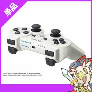 PS3 プレステ3 コントローラー ワイヤレス デュアルショック3 USB 白 ホワイト クラシックホワイト USBケーブル付【中古】