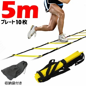 ラダー トレーニング ダイエット トレーニング 5m ダイエット プレート 10枚 トレーニング用品 練習器具 収納袋付き フィットネス フット