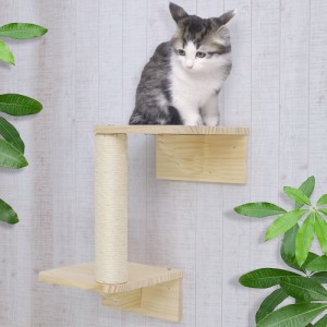 キャットウォーク 壁 キャットステップ 爪とぎ 1段 30cm 棚板 キャットタワー キャットハンモック 足場