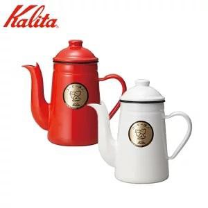 カリタ Kalita コーヒー達人 ペリカン 1リットル 1L ホーロー製 ケトル ポット 喫茶店 珈琲 コーヒー コーヒーショップ 店舗 喫茶