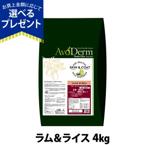 【店内全品送料無料】アボ・ダーム ラム＆ライス 4kg （小分けではありません）アボダーム 成犬 高齢犬 ドッグフード 羊