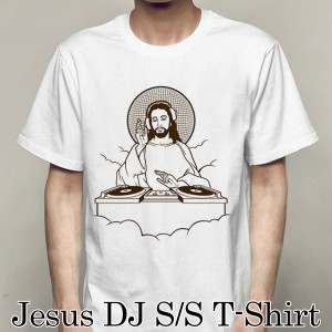 Tシャツ 半袖 ジーザス DJ メン ズ カットソー クルーネック フ ァッション トップス S/S キリス ト ap20030