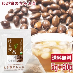 はと麦茶 5g×60P 　　 送料無料 はとむぎ茶 ティーバッグ はとむぎちゃ ハトムギ茶 健康茶 ノンカフェイン メール便 1000円 ポッキリ