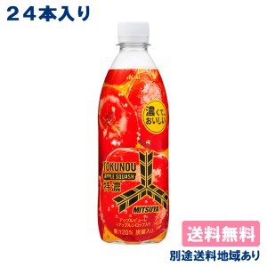 【アサヒ】三ツ矢 特濃アップルスカッシュ PET 500ml x 24本 【送料無料】【別途送料地域あり】 炭酸飲料 三ツ矢サイダー りんご