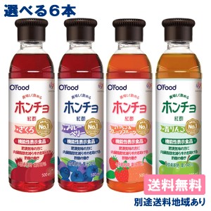 【大象】美味しく飲めるホンチョ 紅酢 PET 500ml 選べる6本セット （ 1本 x 6種類）【送料無料】【別途送料地域あり】 希釈用 フルーツビ