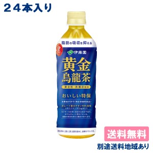 【伊藤園】特定保健用食品 黄金烏龍茶 PET 500ml x 24本 【送料無料】【別途送料地域あり】【RCP】特保 トクホ