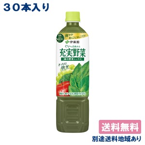 伊藤園 充実野菜 緑の野菜ミックス 740g x 30本 （15本 x 2ケース） 【送料無料】【別途送料地域あり】