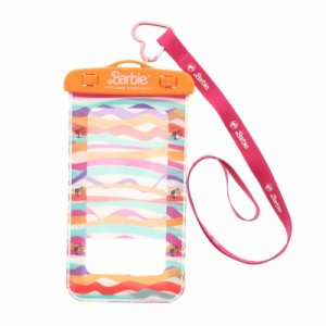 スマートフォン バービー 汎用防水ケース LEPLUS Barbie Design オレンジ LP-BSMWP01OR/在庫あり/ iPhoneSE 第2世代 / iPhone8 / iPhone7